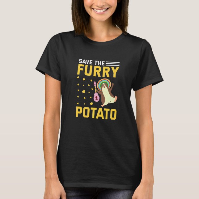 Camiseta Save The Furry Potato  Guinea Pig (Frente)