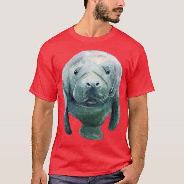 Camiseta Save The Manatees Stickers (Frente)