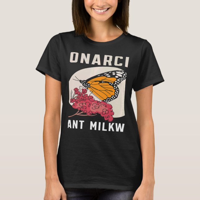 Camiseta Save The Monarchs Plant Milkweed Butterfly Nature  (Frente)