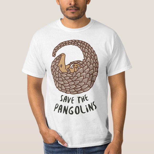 Camiseta Save the Pangolins - Love Pangolins Wildlife Conse (Frente)