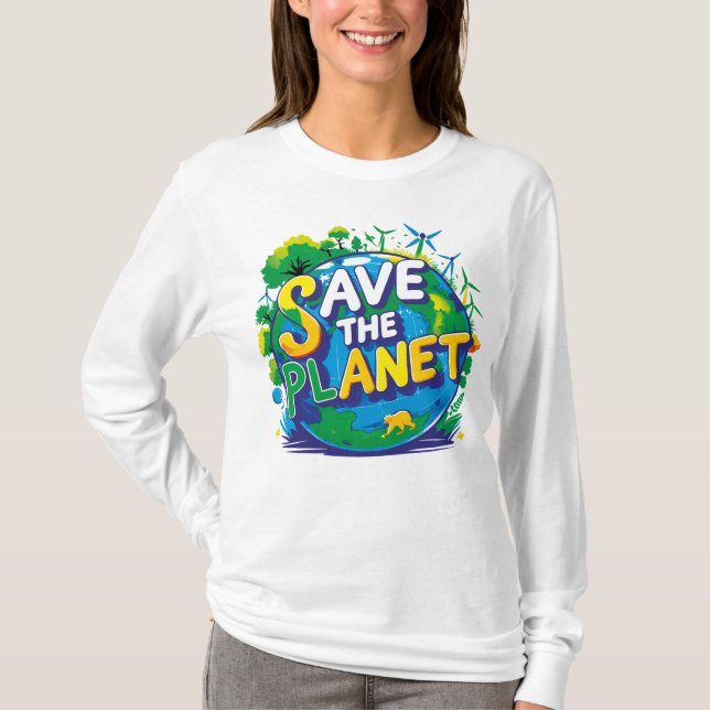 Camiseta save the planet (Frente)