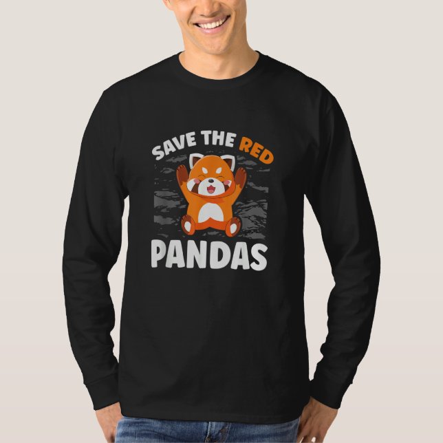 Camiseta Save The Red Pandas Zookeeper Zoogoer Wildlife (Frente)