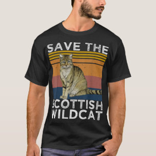 Camiseta Save The Scottish Wildcat , Scottish Wildcat Lover