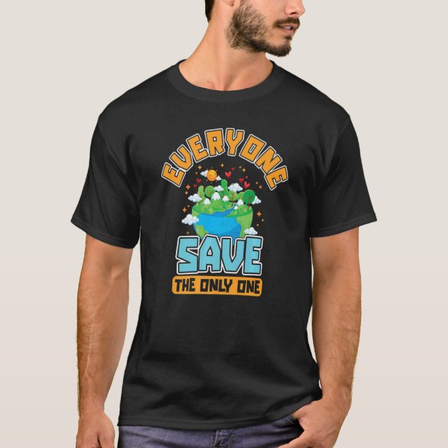 Camiseta savetheworld saveenvironment climatechange cleanwa (Frente)