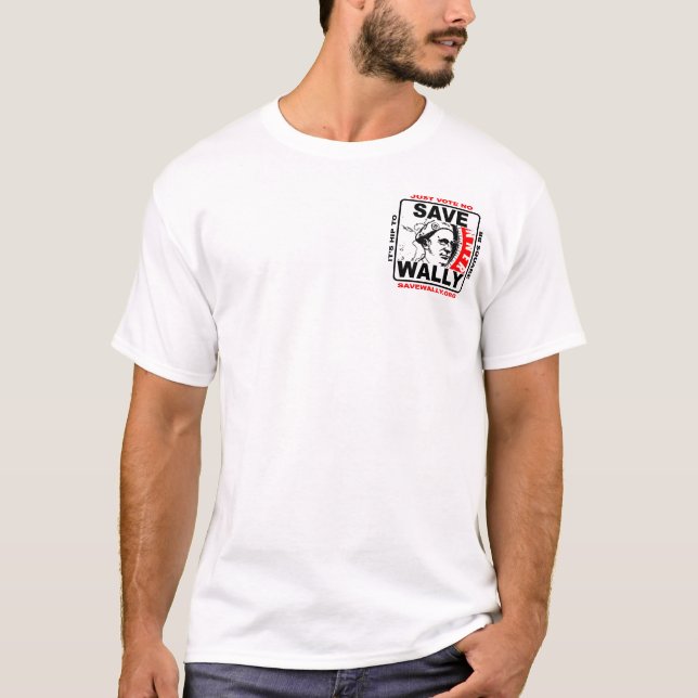 Camiseta SaveWally.org deixou a aventura continuar (Frente)