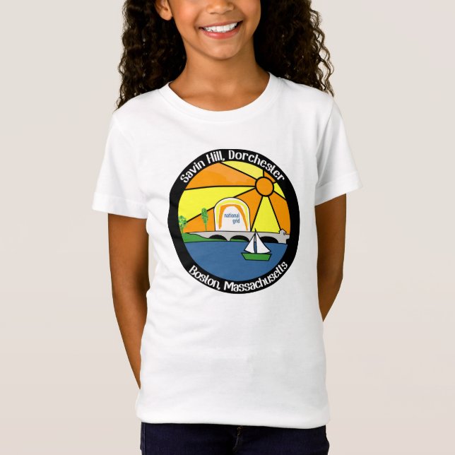 Camiseta Savin Hill Beach Souvenir T-Shirt (Dorchester) (Frente)
