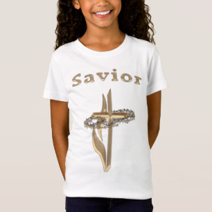 Camiseta Savior Girls Christian Cross t-shirts