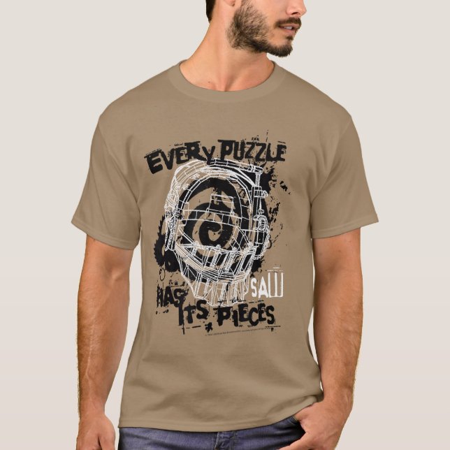 Camiseta Saw Every Puzzle Has Its Pieces Horror Movie retro (Frente)