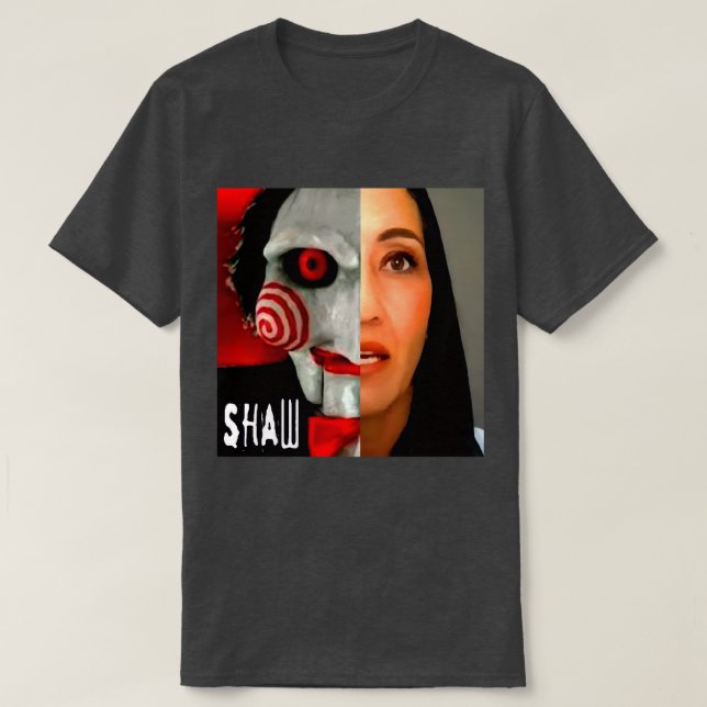 Camiseta Saw/Shaw (Frente do Design)