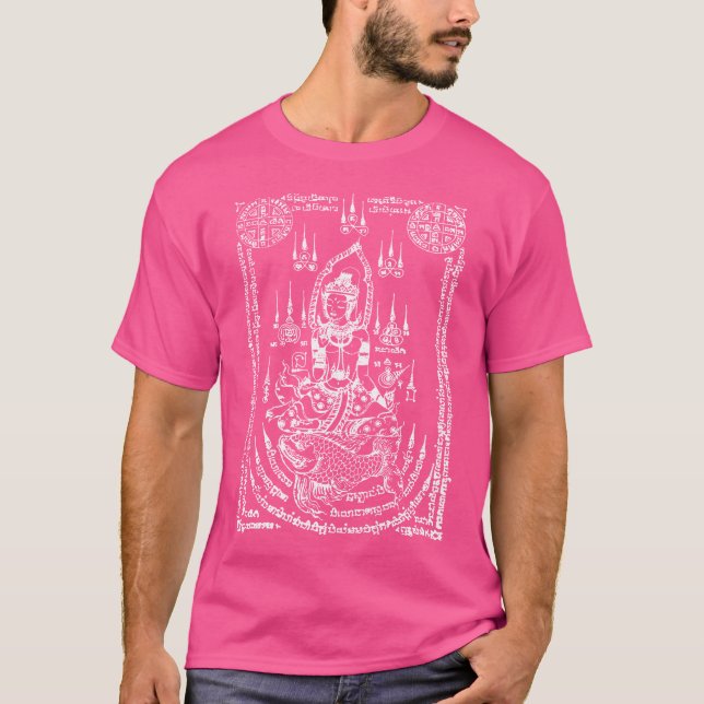 Camiseta Sawadee Thai Tradicional Sak Yant Tailandês Twin T (Frente)