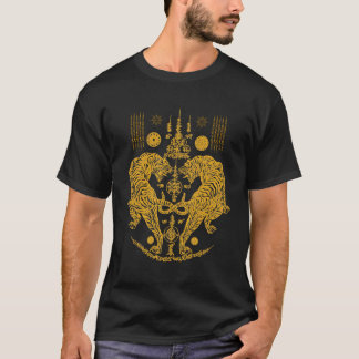 Camiseta Sawadee Thai Tradicional Sak Yant Tailandês Twin T