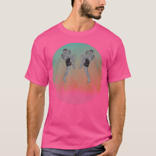 Camiseta Sawadee Thai Traditional Sak Yant Thai Twin Tiger