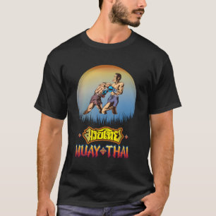 Camiseta Sawadee Thai Traditional Sak Yant Thai Twin Tiger