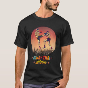 Camiseta Sawadee Thai Traditional Sak Yant Thai Twin Tiger