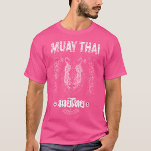 Camiseta Sawadee Thai Traditional Sak Yant Thai Twin Tiger
