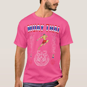 Camiseta Sawadee Thai Traditional Sak Yant Thai Twin Tiger