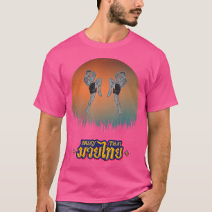 Camiseta Sawadee Thai Traditional Sak Yant Thai Twin Tiger
