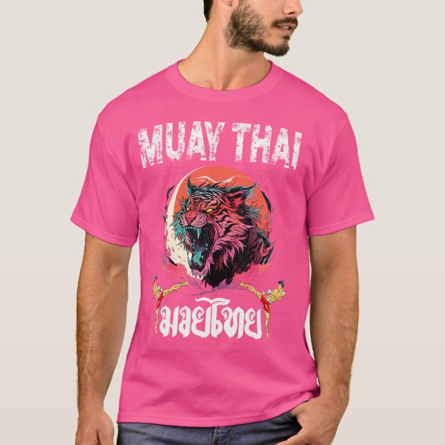 Camiseta Sawadee Thai Traditional Sak Yant Thai Twin Tiger (Frente)