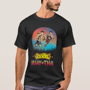 Camiseta Sawadee Thai Traditional Sak Yant Thai Twin Tiger