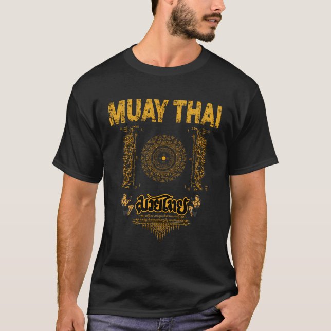 Camiseta Sawadee Thai Traditional Sak Yant Thai Twin Tiger (Frente)