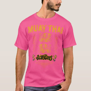 Camiseta Sawadee Thai Traditional Sak Yant Thai Twin Tiger