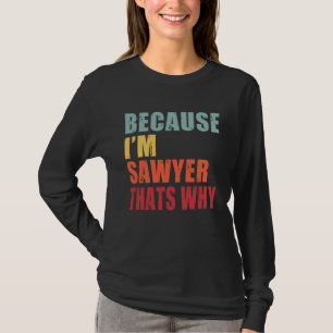 Camiseta Sawyer Eu sou o Sawyer sobre quem todos estão fala