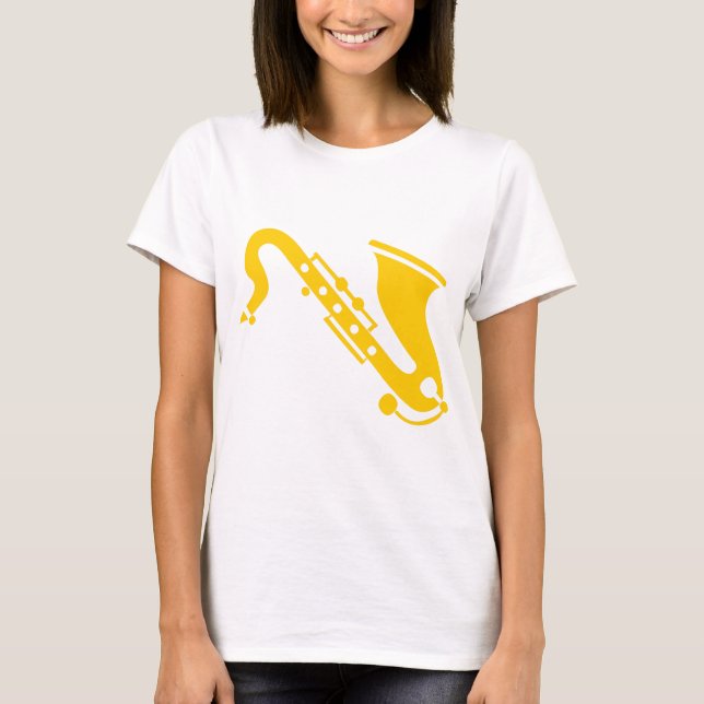 Camiseta Saxofone - Amber (Frente)
