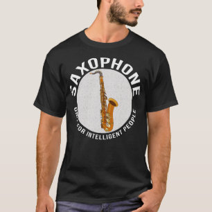 Camiseta Saxofone apenas para Pessoas Inteligentes