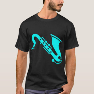 Camiseta Saxofone - Ciano
