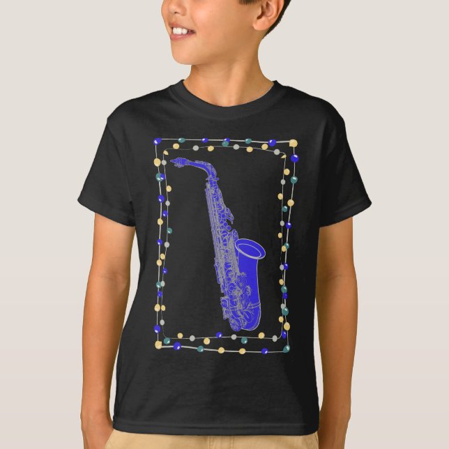 Camiseta Saxofone de Natal (Frente)