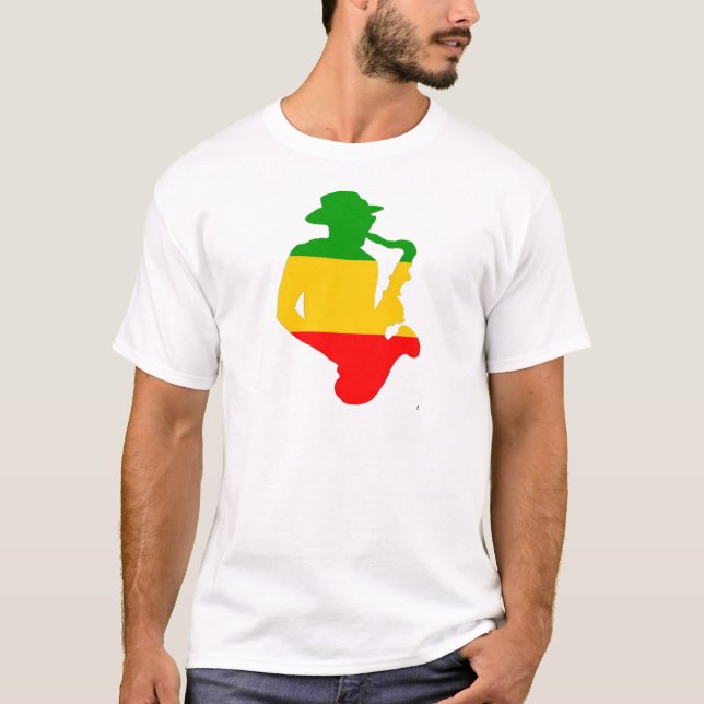 Camiseta Saxofone de Rasta (Frente)
