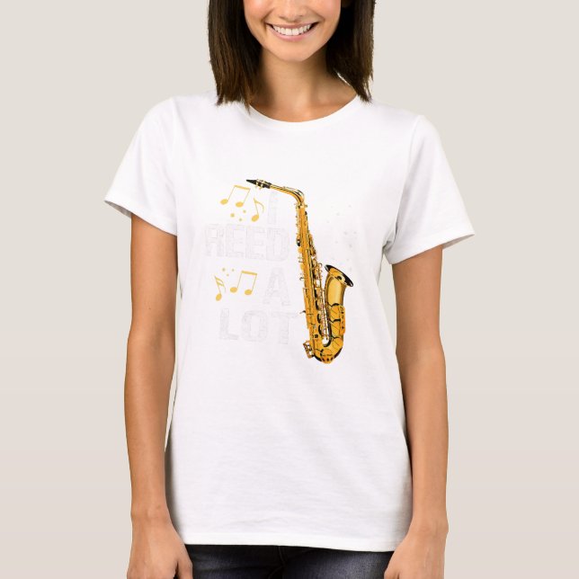 Camiseta Saxofone Divertido (Frente)