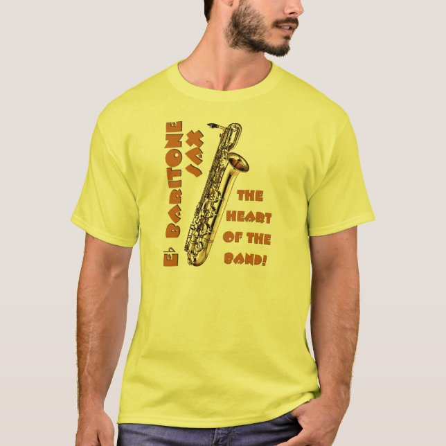 Camiseta Saxofone do barítono (Frente)