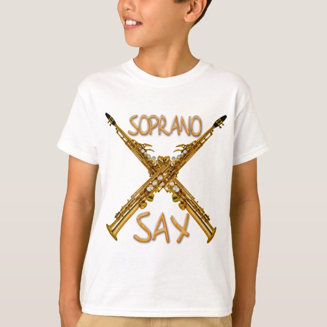 Camiseta Saxofone do soprano (Frente)