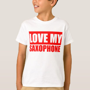 Camiseta Saxofone engraçado