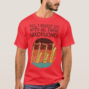 Camiseta Saxofone engraçado