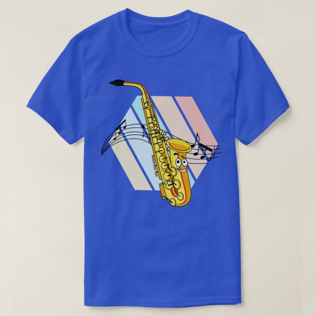 Camiseta Saxofone Jazz Funny Music Radio Soul (Frente do Design)