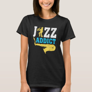 Camiseta Saxofone Jazz Music Jazz Addicto