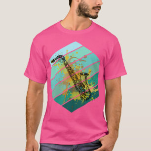 Camiseta Saxofone Jazz Music Retro Vintage Classyle S