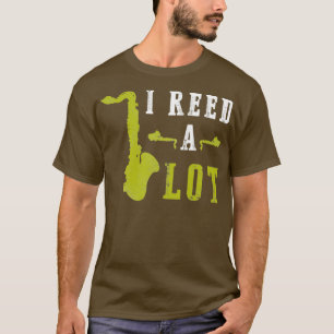 Camiseta Saxofone Oferece Saxofonista Eu Li Muito Amor Com