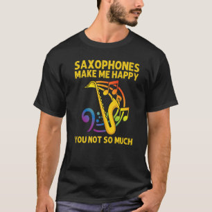 Camiseta Saxofone para Homens - Instrumento Reed