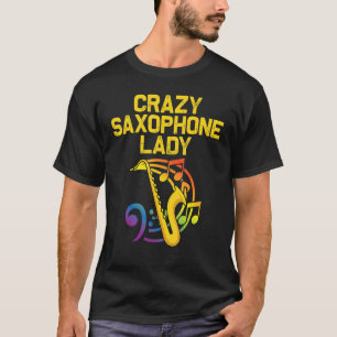 Camiseta Saxofone Para Mulheres, Instrumento De Leed Mãe