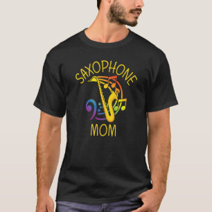 Camiseta Saxofone para o instrumento de leitura de mulheres
