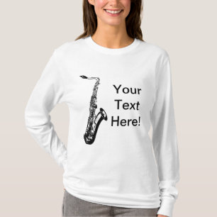 Camiseta Saxofone personalizado