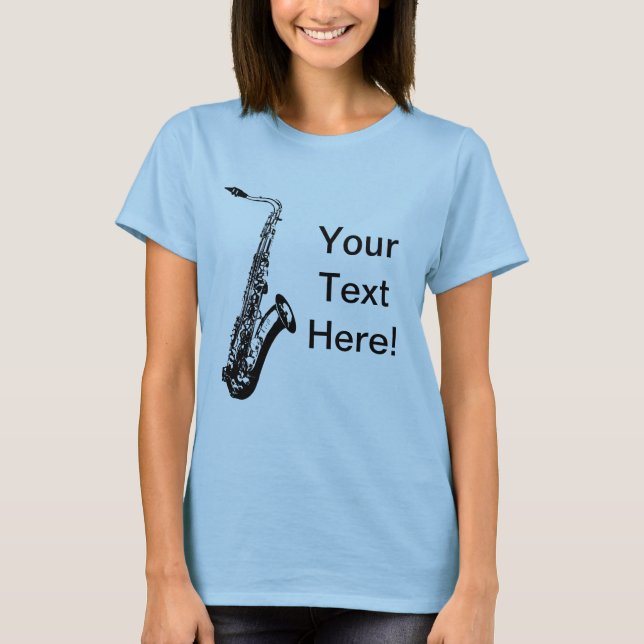 Camiseta Saxofone personalizado (Frente)