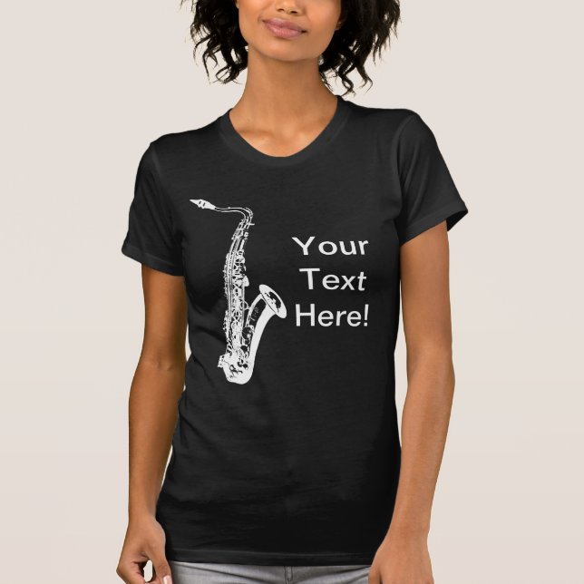 Camiseta Saxofone personalizado (Frente)