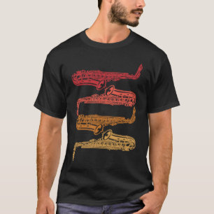 Camiseta Saxofone Player Music Jazz Tenor