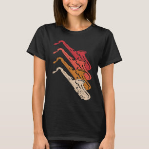 Camiseta Saxofone Player Music Jazz Tenor 1