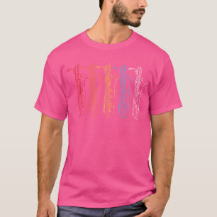 Camiseta Saxofone Retro Vintage Musicista Saxofonista Jazz