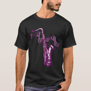 Camiseta Saxofone Roxo legal